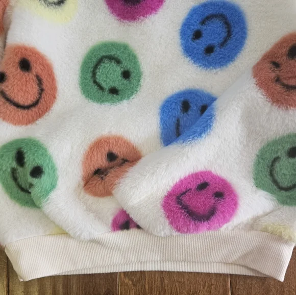 💝💝5/$25💝💝SHEIN Fuzzy Sweater with Colorful Accents - Picture 7 of 8